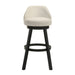 Erika - Modern Transitional Swivel Wood Bar Height Kitchen Bar Stool - Simple Home Plus