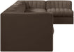 Rummi - Velvet Performance Fabric Upholstered 7 Piece Modular Sectional, L-Shaped (Right) - Simple Home Plus