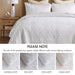 Quebec - Queen Reversible Bedspread Set - White - Simple Home Plus