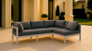 Nizuc - Outdoor Patio 4 Piece Modular Sectional With White Frame - Simple Home Plus