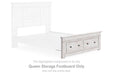 Makidern - Queen Storage Footboard - Whitewash - Simple Home Plus
