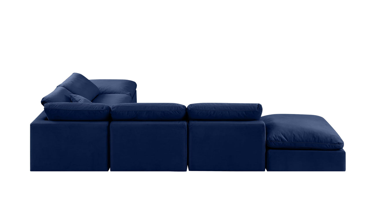 Indulge - Velvet 6 Piece Modular Armless Sectional - Simple Home Plus