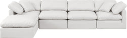 Indulge - Faux Leather 5 Piece Modular Sectional With Chaise - Simple Home Plus