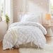 Lily - 2 Piece Comforter Set - White - Simple Home Plus