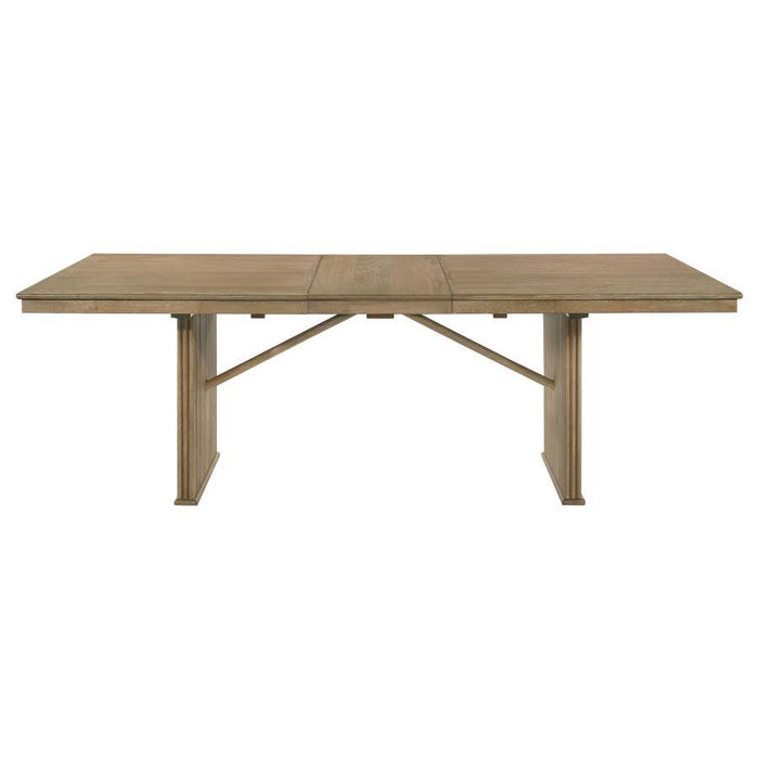 Adina - Extension Dining Table - Distressed Light Brown - Simple Home Plus