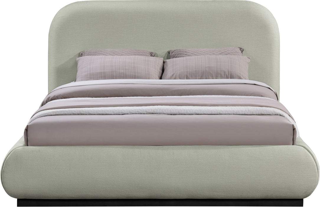 Vaughn - Chenille Bed With Black Base - Simple Home Plus