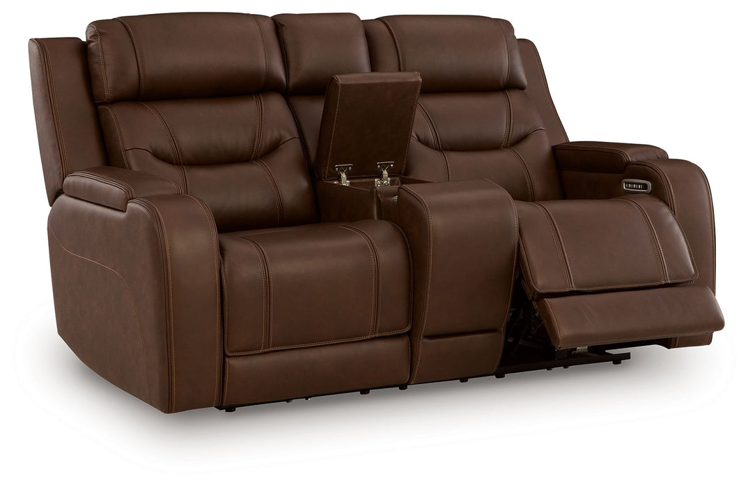 Knightington - Power Reclining Loveseat With Audio Seating - Simple Home Plus