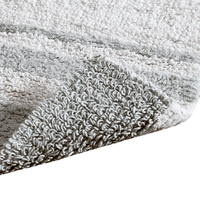 Spa - 20" x 30" Reversible Bath Rug - Gray - Simple Home Plus