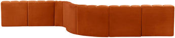 Arc - Velvet 8 Piece Curved Modular Sofa - Simple Home Plus