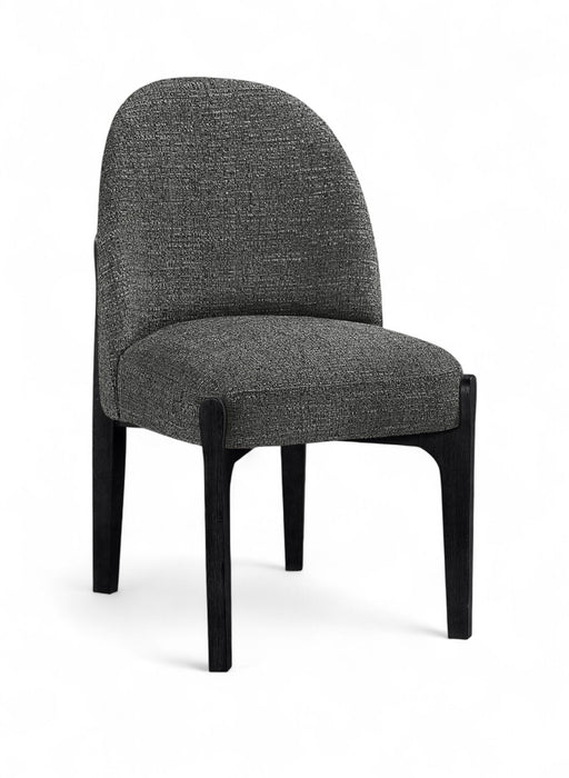 Torino - Upholstered Dining Chair With Brushed Black Base (Set of 2) - Simple Home Plus