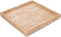 Barletta - Travertine Square Tray - Natural - Simple Home Plus