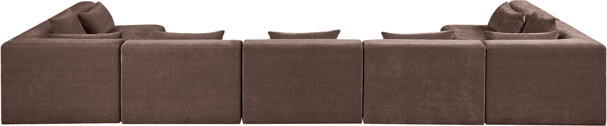 Stellar - 7 Piece Chenille Fabric Upholstered Modular Sectional - Simple Home Plus