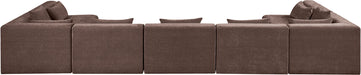 Stellar - 7 Piece Chenille Fabric Upholstered Modular Sectional - Simple Home Plus