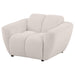 Destino - Chenille Upholstered Splayed Arm Accent Chair - Greige - Simple Home Plus