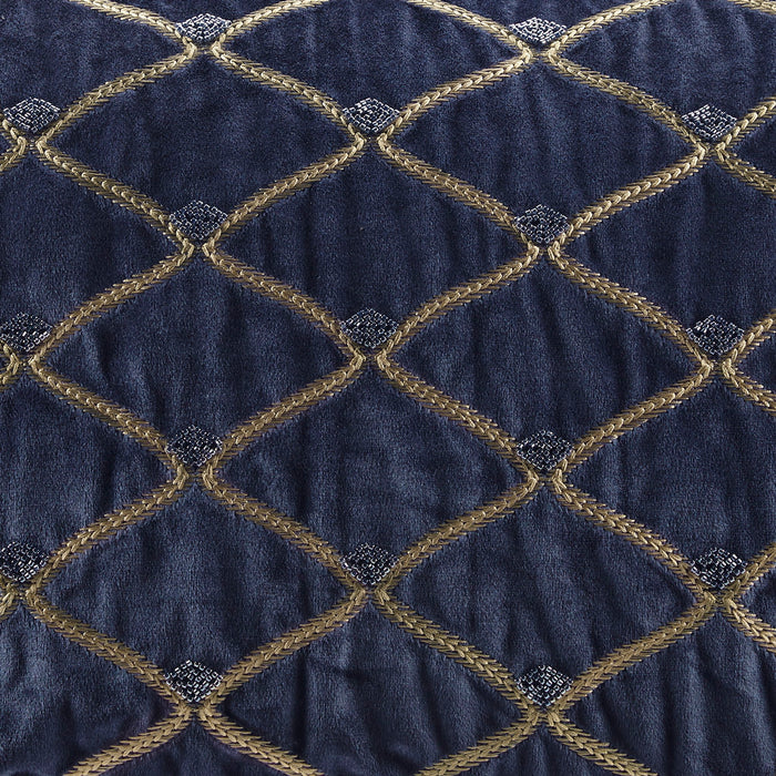 Aumont - Oblong Decor Pillow - Navy - Simple Home Plus