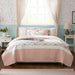 Dawn - King 6 Piece Reversible Coverlet Set - Blush - Simple Home Plus