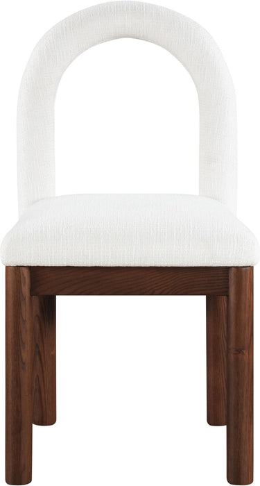 Conrad - Linen Dining Chair With Brown Legs - Simple Home Plus