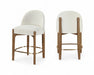 Torino - Counter Stool With Brushed Brown Base - Simple Home Plus