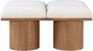 Pavilion - 4 Piece Modular Bench With Brown Base - Simple Home Plus