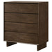 Glenwood - 4-Drawer Chest Of Drawers - Warm Brown - Simple Home Plus