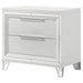 Marmore - 2-Drawer Nightstand Bedside Table - White - Simple Home Plus