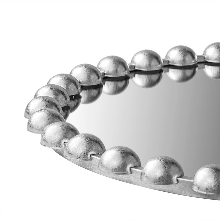 Marlowe - 36" Round Wall Decor Mirror - Silver - Simple Home Plus