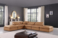 Comfy - 6 Piece Faux Leather Modular Sectional - Simple Home Plus