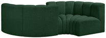 Arc - Boucle Fabric 4 Piece Curved Modular Sofa - Simple Home Plus