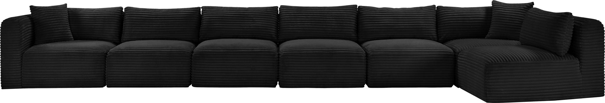 Shaggy - 7 Piece Modular Sectional - Simple Home Plus