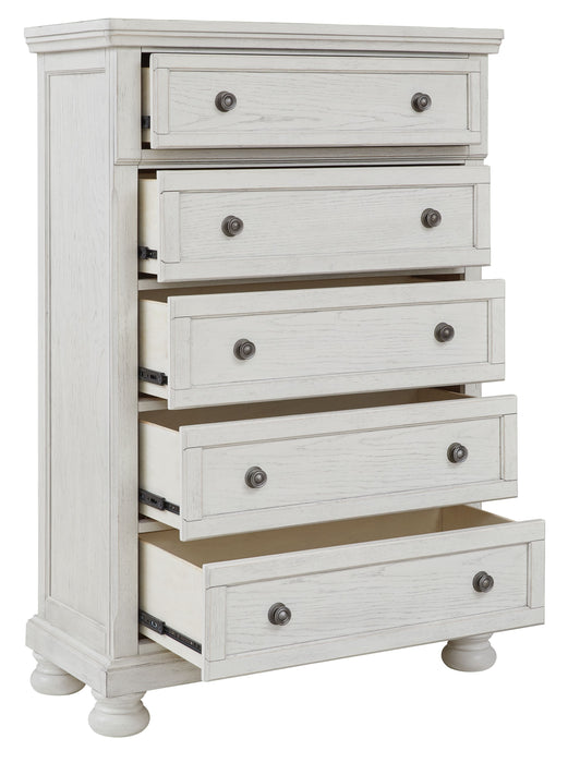 Robbinsdale - Antique White - Five Drawer Chest - Simple Home Plus