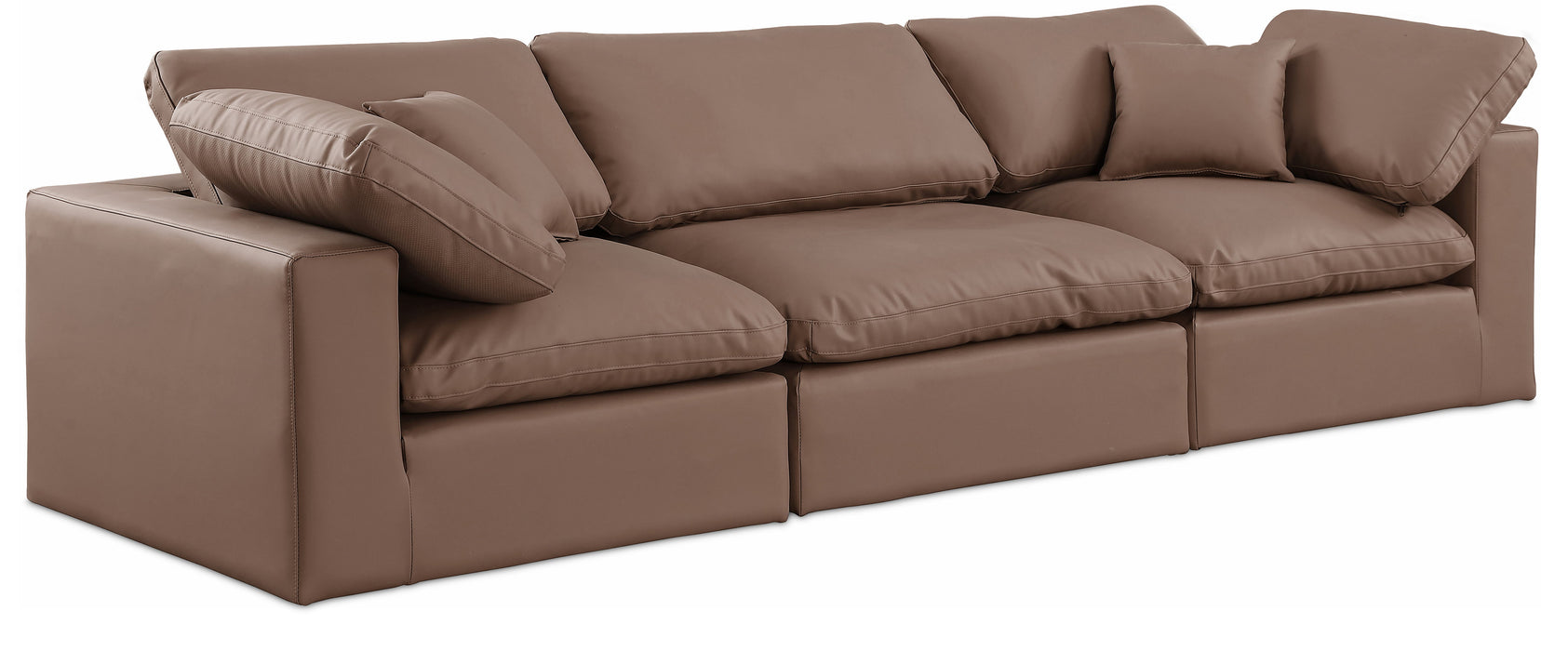Comfy - Faux Leather Modular Sofa 3 Seats - Simple Home Plus