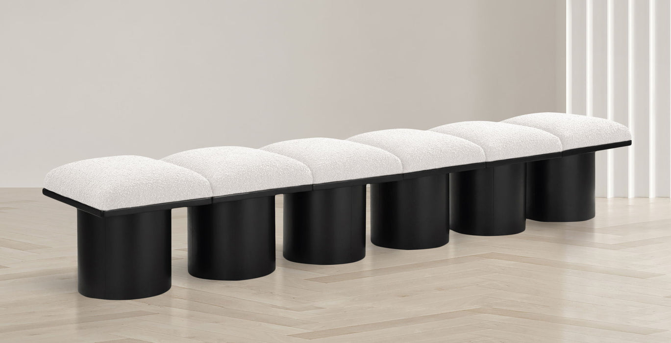 Pavilion - 6 Piece Modular Bench With Black Base - Simple Home Plus