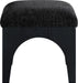 Lawson - Chenille Fabric Ottoman - Black Base - Simple Home Plus