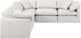 Indulge - Faux Leather 5 Piece Modular Corner Sectional - Simple Home Plus