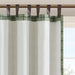Anaheim - Plaid Faux Leather Tab Top Curtain Panel With Fleece Lining - Green - Simple Home Plus