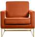 Noah - Accent Chair with Gold Legs - Simple Home Plus