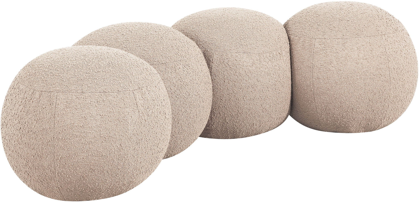 Apollo - Boucle Fabric Bench - Simple Home Plus