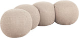Apollo - Boucle Fabric Bench - Simple Home Plus