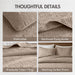 Quebec - King Reversible Bedspread Set - Neutral - Simple Home Plus