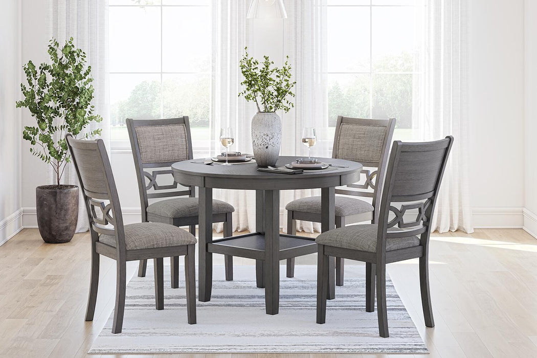 Wrenning - Dining Room Table Set (Set of 5) - Gray - Simple Home Plus