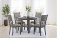 Wrenning - Dining Room Table Set (Set of 5) - Gray - Simple Home Plus