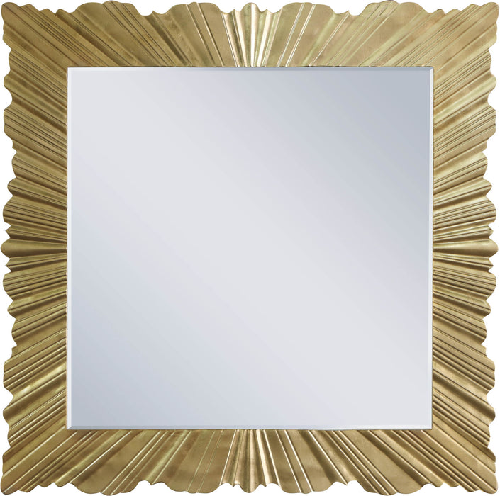 Golda - Leaf Mirror - Gold - Simple Home Plus