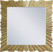 Golda - Leaf Mirror - Gold - Simple Home Plus