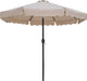 Amalfi - Patio Umbrella - Light Brown Base / Black Pole - Simple Home Plus