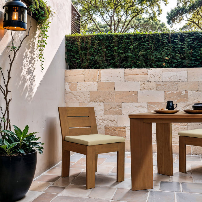 Mirella - Water Resistant Fabric Upholstered Outdoor Patio Dining Side Chair - Simple Home Plus