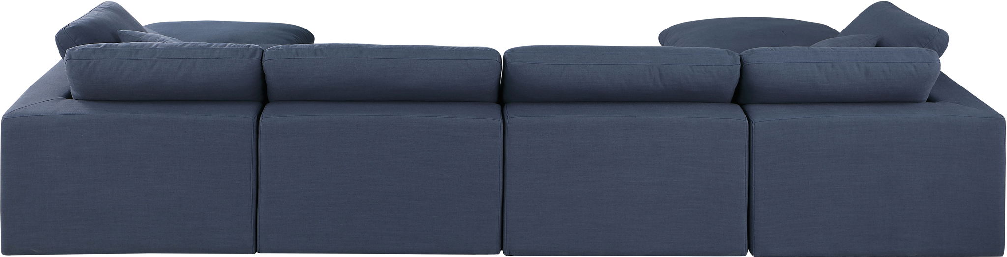 Comfy - 6 Piece Linen Modular Double Chaise Sectional - Simple Home Plus