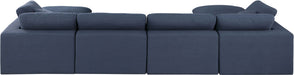 Comfy - 6 Piece Linen Modular Double Chaise Sectional - Simple Home Plus