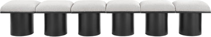 Pavilion - 6 Piece Modular Bench With Black Base - Simple Home Plus