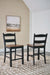Valebeck - Black / Brown - Barstool (Set of 2) - Simple Home Plus