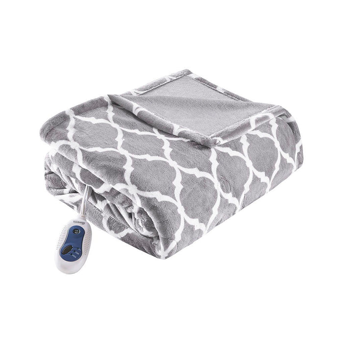 Heated Ogee - Throw - Gray - Simple Home Plus